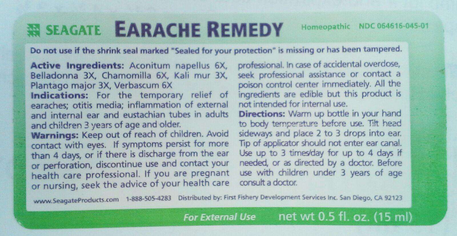 Earache Remedy